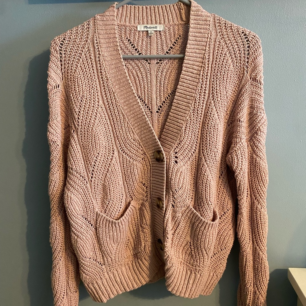 Madewell Cardigan, XS, Pink